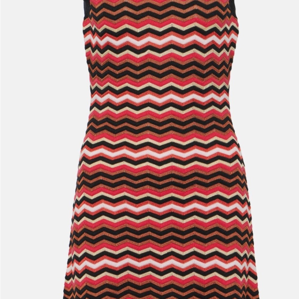 Missoni Zig Zag cotton-blend mini dress